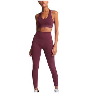 Wholesale Custom Fitness Wear Yoga Sets Gym Workout Clothes Athletic Suits Sports Bra Jacket High Waist <b>Leggings</b> Set for <b>Women</b> - Product Image 4