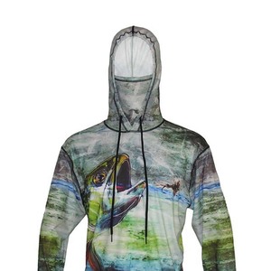 Camisa de Pesca con Capucha para Hombre, Sublimada, Protección Solar UPF 50, Anti-UV, Sudadera con Capucha para Exteriores, Poliéster, Manga Larga - Product Image 6