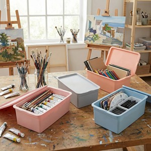 OEM Custom PP Plastic Rectangle Eco-Friendly Multifunction <b>Storage</b> <b>Box</b> with Lid 3-6L Capacity 10kg Load for Clothing Organizer - Product Image 4