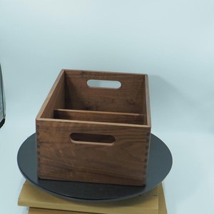 Whimsy Art Craft Premium Modern Eco-Friendly Handmade Wooden Storage <b>Bin</b> with Handles for Home Decor Gift Everyday Organization - Product Image 1