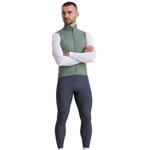 Chaleco de Ciclismo sin Mangas para Hombre, Color Verde Salvia, con Cierre Completo, Resistente al Viento, para Ciclismo de Carretera - Product Image 3