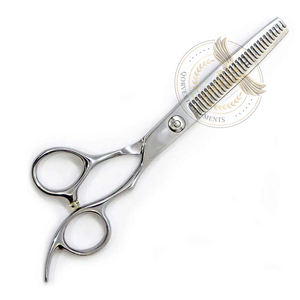Premium Quality Professional Salon Scissors Hair Thinning <b>Shears</b> A+ Grade Stainless Steel Razor Edge <b>Long</b> <b>Handle</b> Barber Use - Product Image 4