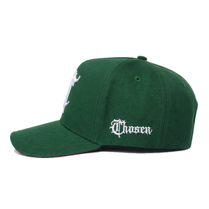Casquette de baseball en coton 100% à carreaux verts, visière incurvée, broderie de haute qualité, personnalisation possible, casquette de sport à 6 panneaux pour l'été - Product Image 2