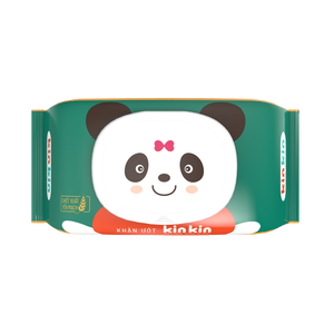 Kinkin Lingettes humides pour bébés de 100 pièces en tissu non tissé Lingettes de nettoyage fabriquées au Vietnam - Product Image 1