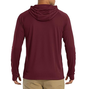Sweat à capuche de pêche pour homme personnalisé, UPF 50+, respirant, séchage rapide, imperméable, manches longues, service OEM et ODM, sweats à capuche UPF 50+ - Product Image 2