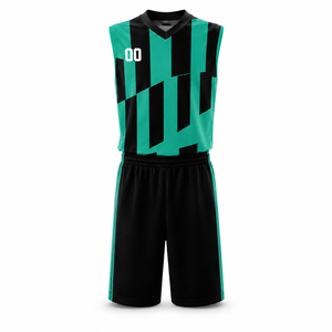 ชุดเสื้อและกางเกงบาสเก็ตบอลแบบสั่งทำพิเศษสำหรับทีมชายและเยาวชน - Product Image 1