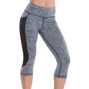 Women's Sports Customized Design Spandex/Polyester Four-Way Stretch Anti-Bacterial Drawstring Yoga <b>Leggings</b> Tights Workout - Product Image 4