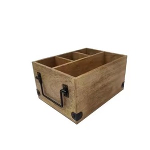 Modern Eco-Friendly Wooden Storage Box for Kitchen Organization Multifunctional Use - Product Image 2