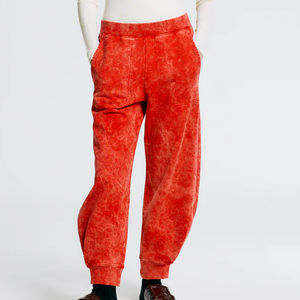 Men's Premium Quality Acid Washed Casual Winter Jogger <b>Trousers</b> <b>High</b> Street Fashion Solid Colors Breathable Fleece <b>Elastic</b> <b>Waist</b> - Product Image 1