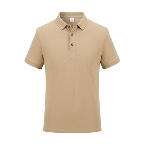 Polo brodé avec logo, polo uni, polo de golf à manches courtes, polo en tissu tissé - Product Image 5