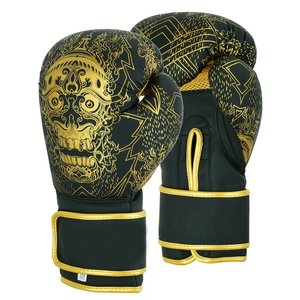 Gants de boxe professionnels de haute qualité, imperméables, respirants, en cuir, avec sangles de poignet lacées, à bas prix - Product Image 1