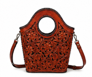 Bolso Tote de Playa Nacional de Cuero Genuino Hecho a Mano de Primera Calidad para Mujer, Bolso de Hombro de Diseño Artesanal - Product Image 3