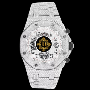 Most Popular Diamond Bezel Stainless Steel Premium Moissanite Diamond Quartz <b>Watch</b> For Mens Party Wedign Event Wear Wrist <b>Watch</b> - Product Image 1