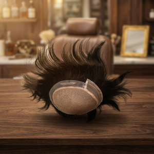 Peluca Mirage de Cabello Humano con Encaje Frontal para Hombres, Peluca Médica con Encaje Frontal, Perruque Homme - Product Image 4