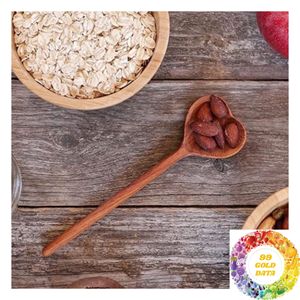 Cuillère en bois en forme de cœur, cadeau de mariage pour la mariée, le marié, les invités, les demoiselles d'honneur et décorations romantiques pour la table de réception - Product Image 5