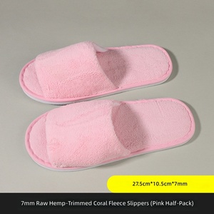 Pantuflas de Hotel Antideslizantes de Punta Cerrada y Abierta, Pantuflas Desechables de Alta Calidad para Baño de Hotel, Pantuflas de Viaje para Huéspedes - Product Image 4