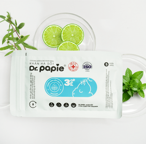 Toallitas Húmedas Refrescantes para Niños, de Tela Suave de Algodón, Sin Fragancia, a Base de Hierbas, Dr. Papie, para Todo el Cuerpo, de Acción Rápida, Cuidado Corporal para Bebés - Product Image 5