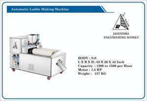 Machine automatique de fabrication de laddu d'excellente qualité pour les confiseries et restaurants commerciaux, disponible à un prix compétitif - Product Image 3