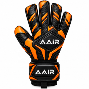 Gants de gardien de but de football professionnels, hybrides, avec grip en latex, respirants, légers, sangle de poignet réglable, fermeture auto-agrippante - Product Image 1