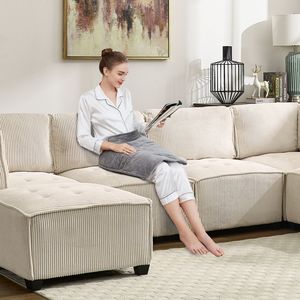 Uniti vinciamo divano modulare componibile convertibile 6 posti a forma di U divano modulare Uptown per soggiorno - Product Image 3