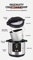 Autocuiseur Électrique 1000W avec Logo Personnalisé, 5L 6L, Multifonctionnel, Antiadhésif, pour Commandes en Gros