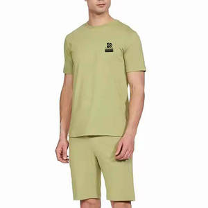 Service OEM Ensemble T-shirt et short en toile respirante pour homme, 100% coton, idéal pour l'été - Product Image 4