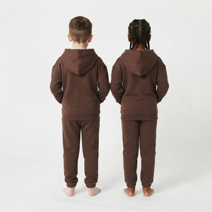 Conjunto Deportivo de Algodón para Niños, Sudadera con Cremallera Completa y Pantalones Deportivos, Logotipo Personalizado Impreso, Fabricante OEM ODM, Ropa Casual - Product Image 6