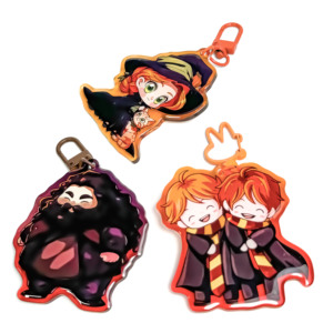 Tùy chỉnh Acrylic quyến rũ Holographic cầu vồng Anime Acrylic Keychain nhựa Epoxy Keychain - Product Image 6