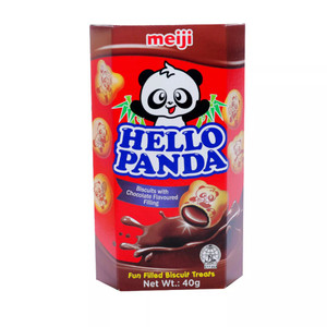 เฮลโล แพนด้า ช็อกโกแลตบิสกิต 40 กรัม ไส้ครีมรสช็อกโกแลต คุกกี้แซนวิชกรอบ - Product Image 1