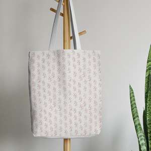 Hot Sale Block Printed Shoulder Bags with Different Floral Pattern Custom Made Elegant Daily Use Printed <b>Clothes</b> Bag - Product Image 4