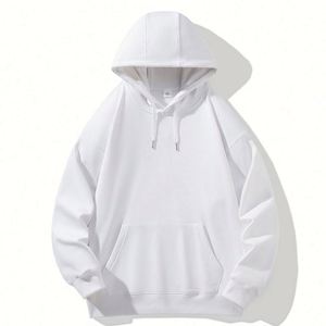 Wholesale 600gsm Cotton Polyester Oversized <b>Drop</b> Shoulder Heavyweight Blank Fleece High Quality Hoodies - Product Image 2