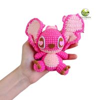 Jouets en peluche faits à la main écologiques, amigurumi, poupées animales, fil de coton doux, jouet sûr pour enfants, taille personnalisable, dessin animé