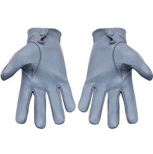 Leather <b>Driving</b> <b>Gloves</b> with Perforated Design Adjustable Wrist Strap Unisex Breathable Full Finger for All Seasons - Product Image 4