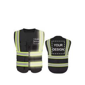 Factory Quality Safety Vest with Customized Logo Polyester <b>Material</b> Waterproof - Product Image 2