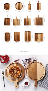Planches à découper en bois d'acacia avec poignée, planches à découper pour la viande, la pizza, le fromage, les sushis, planches de cuisine - Product Image 4