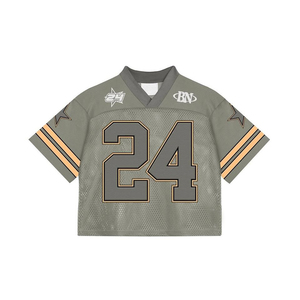 เสื้อฟุตบอลอเมริกันชายคอวี ระบายอากาศได้ดี พิมพ์ลายแบบซับลิเมชั่น  ไซส์ใหญ่  ออกแบบเองได้ และรับผลิตแบบ OEM - Product Image 3