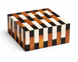 Caja de Almacenamiento de Joyas de Resina con Incrustaciones de Madera, Hecha a Mano, Brillante, Organizador de Oficina, Cofre del Tesoro, Hermética, Multifuncional, Elegante para el Hogar - Product Image 5