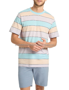New Arrival Multiple Color <b>Men</b> <b>Striped</b> <b>T</b> <b>Shirt</b> Short Sleeve 100% Cotton Fashionable Design Wholesale <b>Men</b> Quick Dry - Product Image 4