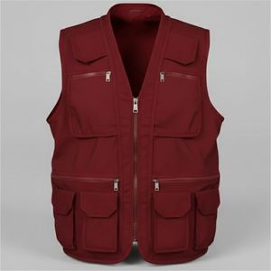 Chaleco de Trabajo Casual para Hombre de Alta Calidad, Resistente al Viento, Transpirable, de Secado Rápido, de Nailon/Algodón Ecológico, con Múltiples Bolsillos - Product Image 5