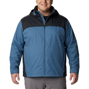 Men'S <b>Plus</b> <b>Size</b> <b>Waterproof</b> Windbreaker <b>Jacket</b> Solid Reflective Zip Blazers Casual Style Thin Thickness Reflective Strip <b>Jacket</b> - Product Image 4