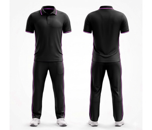 Ropa Deportiva de Cricket de Secado Rápido con Impresión por Sublimación Completa |   Uniforme de Cricket para Hombres, Mujeres y Jóvenes, Camiseta Polo y Pantalones, Conjunto Completo para Equipo - Product Image 2