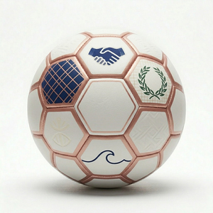 Customization Design New Arrival Soccer Ball Machine Stitched Football Match Ball PU Leather Size 5 Soccer Match Balls - Product Image 2