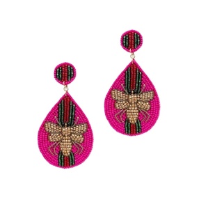 Pendientes colgantes bordados con cuentas hechos a mano, araña dorada con estilo, alta calidad, lujo, moda, última India - Product Image 1