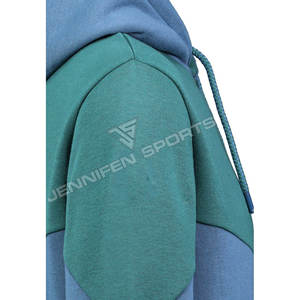 Sudadera con Capucha de Alta Calidad para Hombre, Mezcla de Poliéster/Algodón, Estilo Urbano, Gruesa, Invernal, Lisa, Teñida - Product Image 3