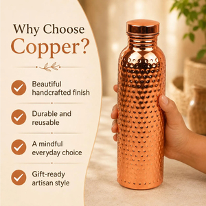 Botella de Agua de Cobre Puro de 1000ml, de Calidad Doméstica, Ecológica, Ayurvédica, Decorativa, para la Cena, Suministros del Fabricante, Más Vendida - Product Image 2