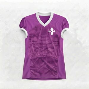 Camiseta de Fútbol Americano para Hombre con Cuello en V, Material de Impresión por Transferencia de Calor, 100% Poliéster, por RIVIAN ATLANTIC - Product Image 2