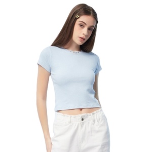 T-shirts courts pour femmes, tendance, coupe douce, prix bas, très demandés, nouvelle collection, design très populaire, arrivée de la mode - Product Image 1