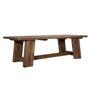 <b>High</b> Quality Reclaimed Teak Wood Dining <b>Table</b> with Artistic Base, Wooden <b>Table</b> for Interior, Cafe, Restaurant and Hotel Use - Product Image 4