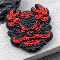 Insigne de logo en caoutchouc souple PVC 3D personnalisé pour vêtement