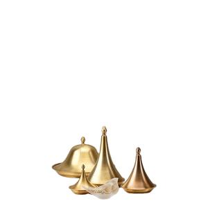 เซิร์ฟเวอร์อาหารสแตนเลสพร้อมที่จับลายดอกไม้ทองเหลืองหม้อร้อนความจุ7L ดีไซน์ใหม่ - Product Image 1